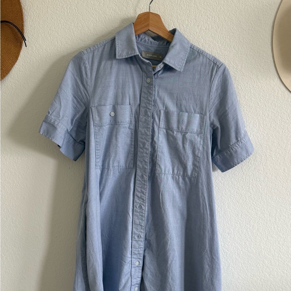 Everlane Light Blue Midi Dress